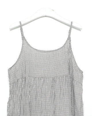 Checked Camisole Long Dress