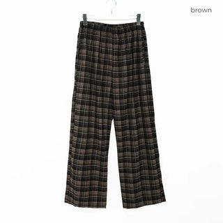 Checked Banding Pants