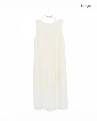 Back Twist Ribbon Long Dress