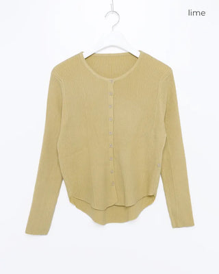 Two-way layered cardigan