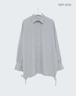 Oversized drawstring shirt