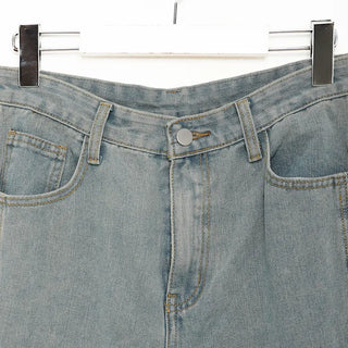 Wide-fit denim pants