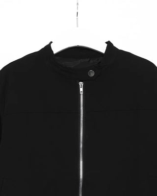 Minimalist stand-collar jacket