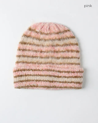 Multi-stripe knit cap