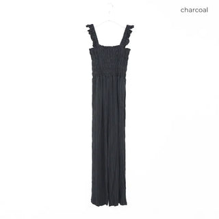 Shoulder Frill Washer Jumpsuit