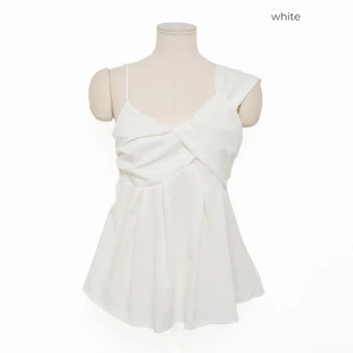 Asymmetrical Twist Bustier Blouse