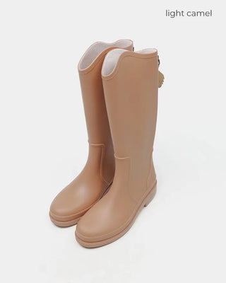 Colored long rain boots