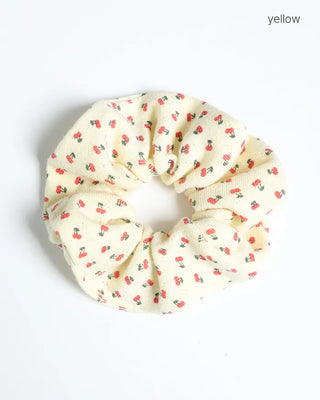 Cherry Pattern Pointelle Chouchou