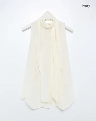 Chiffon scarf detail blouse