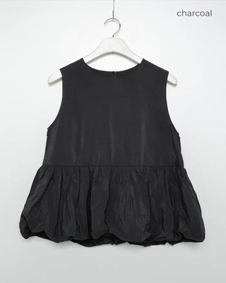 Sleeveless balloon blouse