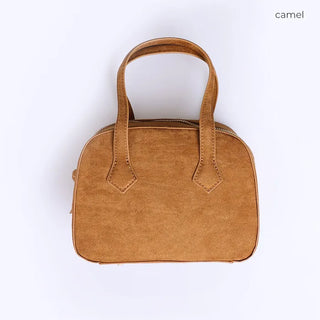 Square suede bag
