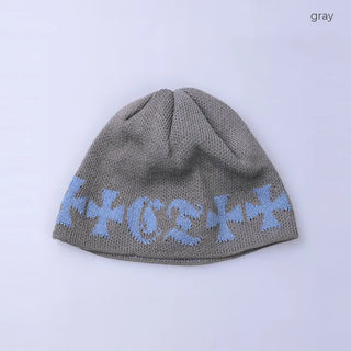 Patterned Color Short Beanie