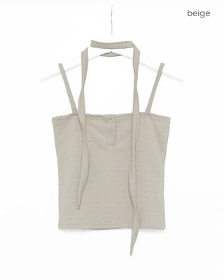 (Set) Button Scarf Sleeveless