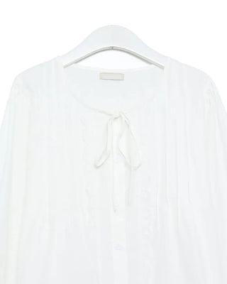Frilled ribbon blouse