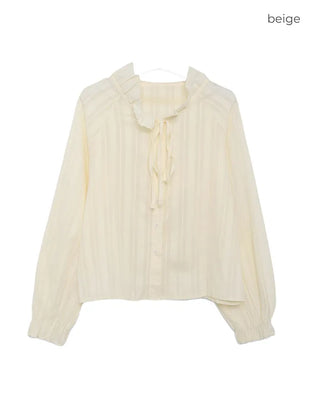 Tucked collar blouse