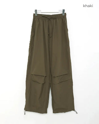 Side-tucked banded sweatpants