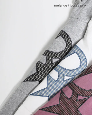 R Star Check Patch Hoodie