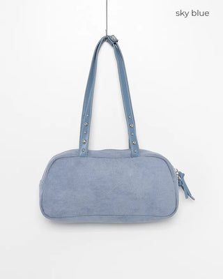 Suede Square Shoulder Bag