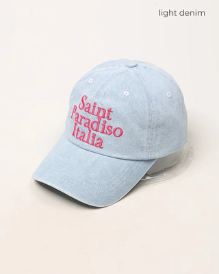 Lettering Denim Cap