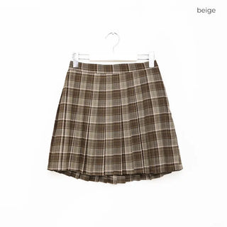 Checkered mini skirt