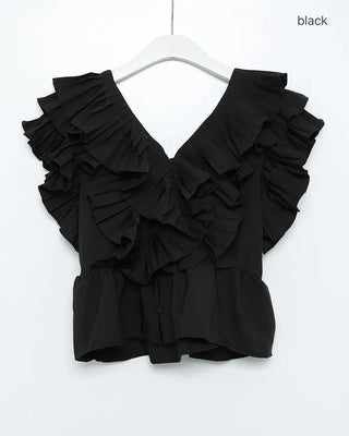 Big volume ruffle top