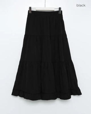 Can-can frill long skirt