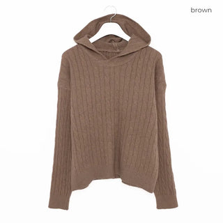Cable Hoodie Knit