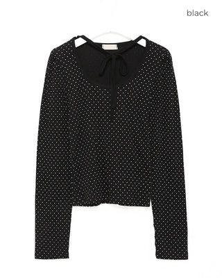 Dot Puff Long-Sleeve T-Shirt