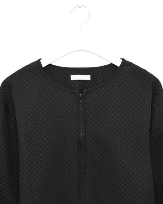 Balloon Sleeve Embossed Jumper