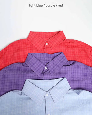 Seersucker check shirt