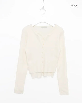 Layered-style cardigan