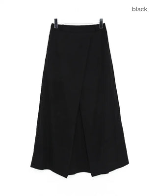 Wrap detail long skirt