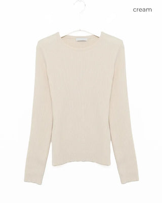 Simple ribbed round knit