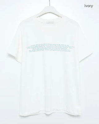 Lettering Half T-shirt