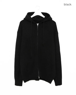 (Unisex) Knit Hooded Hoodie