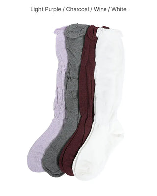 See-through color socks