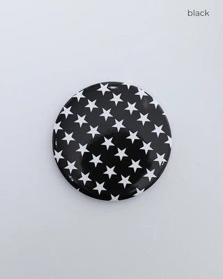 Monochrome Star Pin Badge