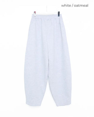 Curved wide sweatpants