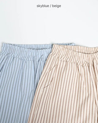 Double Stripe Summer Easy Pants