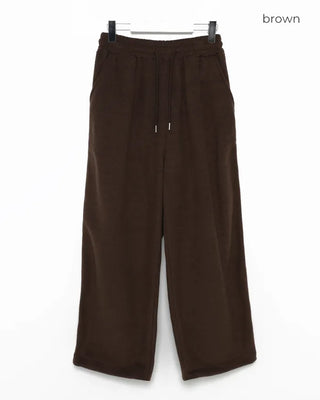 (Unisex) Wave Crochet Line Fleece Pants