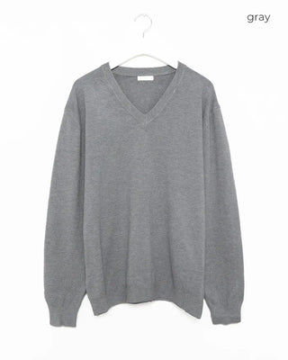 Simple V-neck knit