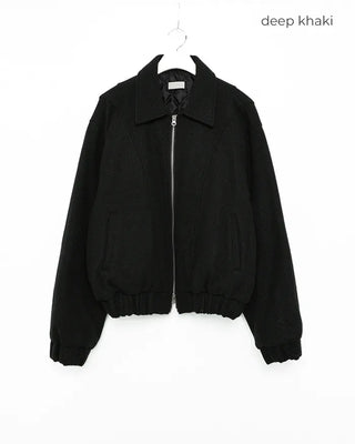 Colored zipper blouson jacket
