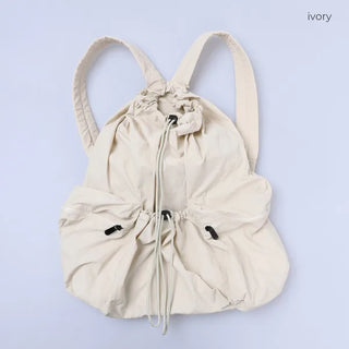 Multi-pocket string backpack