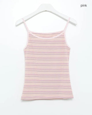 Striped slim camisole