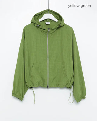 Crop Windbreaker Hoodie