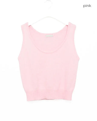 Soft angora knit vest
