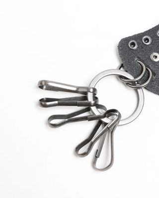 Star Studded Leather Keyring