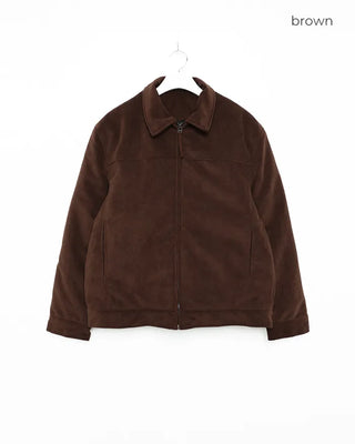 Suede-colored quilted jacket