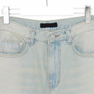 Unisex Mint Wash Wide Denim Pants