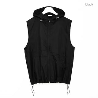 (Unisex) Square Hooded Light Anorak Vest